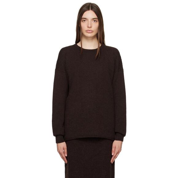 Lauren Manoogian Base Crewneck Sweater Long Sleeve Soil Brown Size 3 Large NWT - Picture 16 of 16